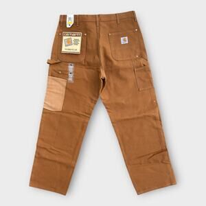 Vintage 1997 Carhartt B01 Double Knee Carpenter Pants Brown 40x32 NWT Deadstock